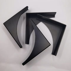 HWAQHDYL furniture corner bumper in black metal for edge resilience