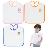 Hwieccogts 3-pack large bibs provide full-mealtime coverage for toddlers.