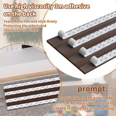 HXHMZP adhesive-backed fireplace mat with secure 3M backing for installation