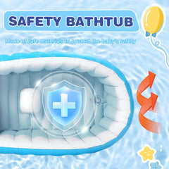 HyAdierTech inflatable tub shows built-in air pump for quick inflation.