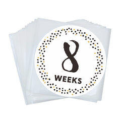 Hycodest pregnancy milestone sticker week 12 highlighting growth progression for keepsake photos