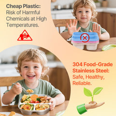Durable Hyperzacc plates are dishwasher-safe for easy cleanup after meals.