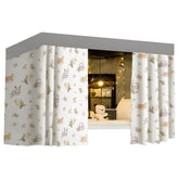 Hyuyikuwol cute bottom bunk bed curtain front view for dorm privacy and light control.