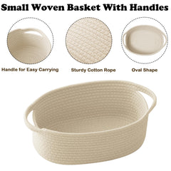 HZFTJOY cream woven basket with gift bag perfect for presenting surprises