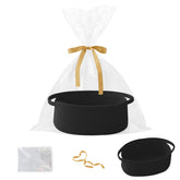 HZFTJOY gift basket with gift bag and ribbon for elegant gift presentation