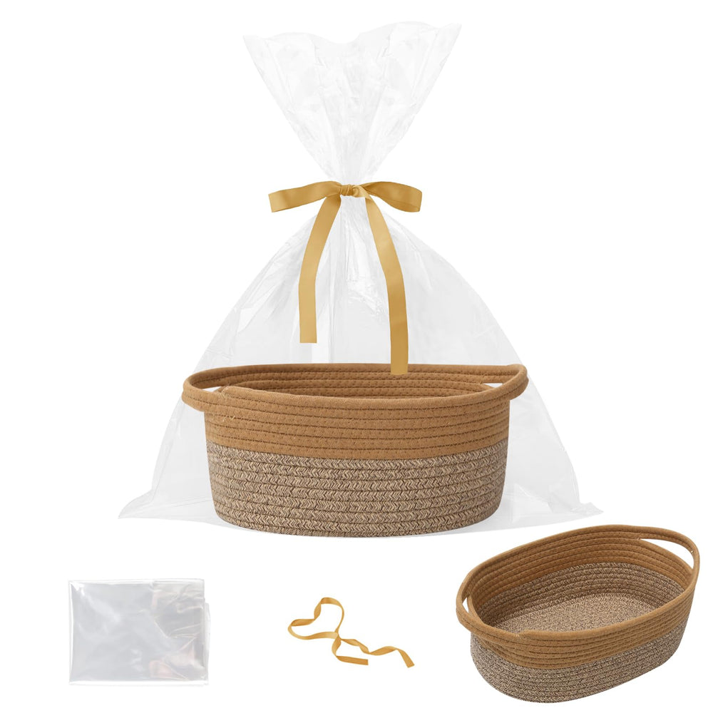 HZFTJOY gift basket with gift bag and ribbon for elegant gifting