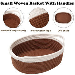 HZFTJOY multi-purpose storage basket keeps snacks, remotes, magazines tidy.
