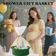 HZFTJOY storage basket with handles for easy transport