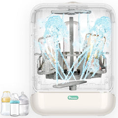 IAGREEA bottle washer with double spray arms for thorough cleaning.