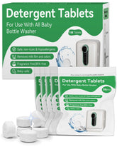 IAGREEA bottle-washer tablet packaging shows a 150-count supply for easy refilling.
