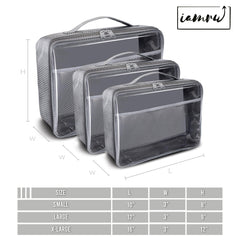 IAMRU toy storage bag interior net pocket secures manuals and small pieces