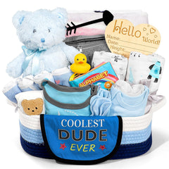 iaovueby baby gift set box front view offers a ready-to-gift keepsake for new parents.