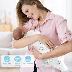 iaovueby baby swaddle blanket provides cozy wrapping and versatile uses