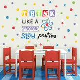 IARTTOP proton wall decal for classrooms enhances learning spaces with a motivating design.
