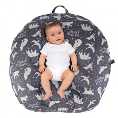 IBraFashion newborn lounger cover 100% cotton texture for sensitive skin.