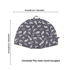 IBraFashion newborn lounger cover universal-fit 24x24 for round loungers.