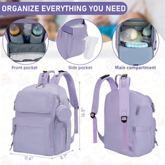IBVIVIC insulated pockets keep bottles ready for feeding on the go.