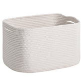ICERZCZ woven storage basket empty off-white ideal for decluttering shelves
