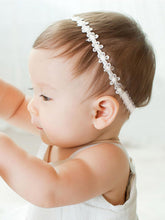 ICKEYOU baby flower crown headband with daisy accents for comfortable all-day wear.