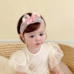 ICKEYOU baby photo headband with bows for milestones