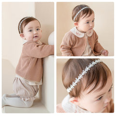 ICKEYOU newborn headband fits soft skin with comfortable elastic fit