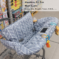 ICOPUCA universal-fit cart cover adapts to most grocery carts for stress-free shopping.