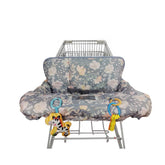 ICOPUCA baby cart cover with universal fit protects little ones from dirty surfaces.
