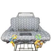 ICOPUCA shopping cart cover cotton-front delivers soft, baby-friendly comfort.