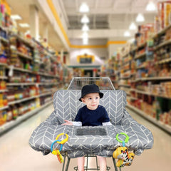 ICOPUCA shopping cart cover reversible-sides offers two easy style options.