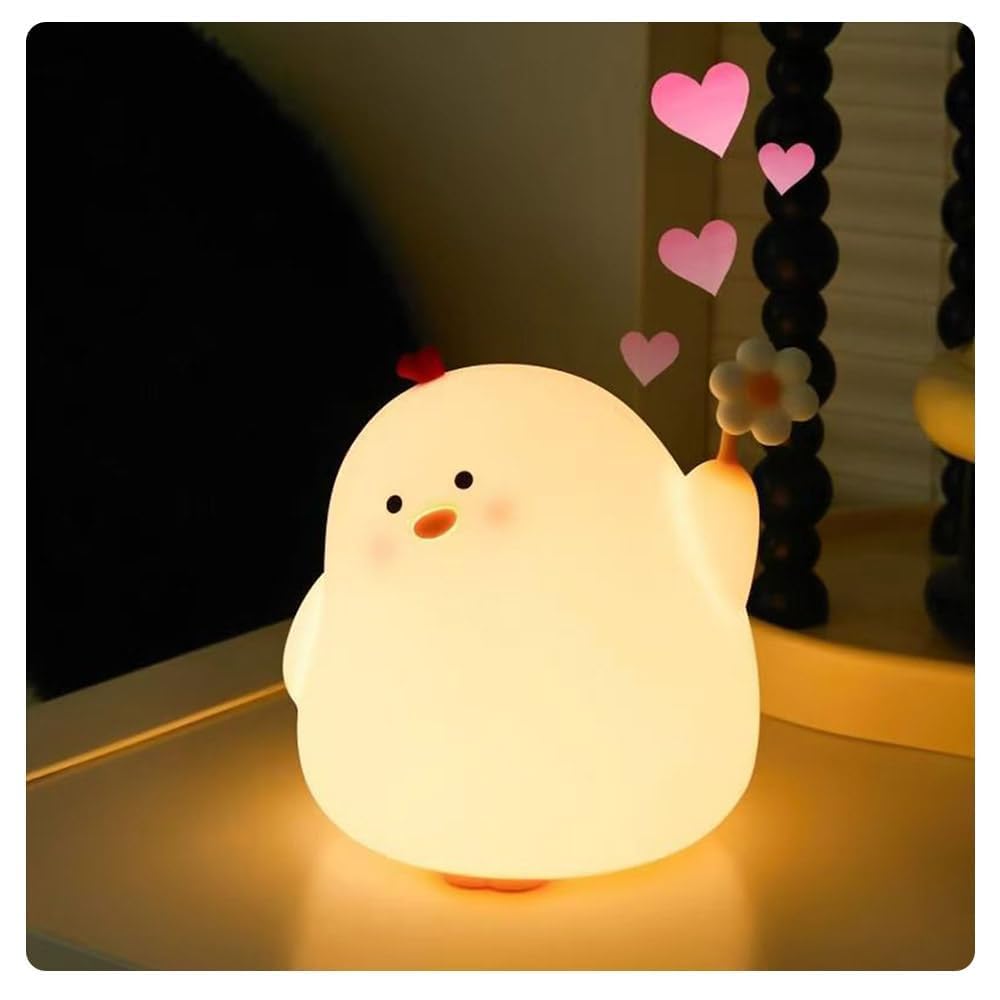 Icotoibabie Flower Chick night light provides soft, safe illumination for kids.