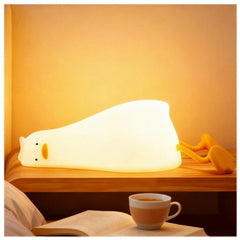 Icotoibabie lying-flat duck night light on bedside for gentle bedtime ambiance