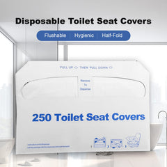 ICWEIMEI half-fold cover placed on a toilet seat.