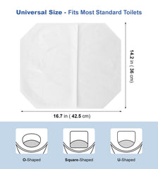 ICWEIMEI flushable cover being unfolded for quick use.