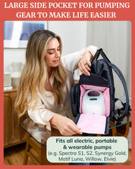 IDAHO JONES insulated cooler pocket keeps milk cool during commutes and days out.