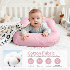 Idudbid pink lounger with removable cover, machine washable.