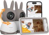 ieGeek 2K split-screen left camera view for simultaneous room monitoring
