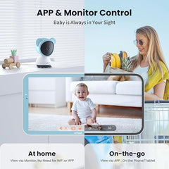 ieGeek five inch LCD display for real-time video and audio viewing.