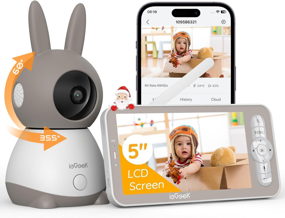 ieGeek baby monitor 2K resolution for clear day and night viewing