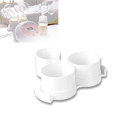 Ignalu bottle holder with round hole keeps bottles secure during pumping.
