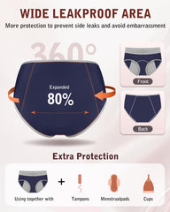 IGOLUMON graphene-infused core visible in underwear design for reliable performance.