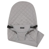 iGRATENS fabric seat cover on Bliss Bouncer shows skin-friendly cotton and snug fit.
