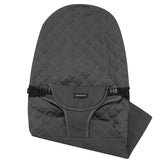 iGRATENS fabric seat for bouncer in black offers soft touch and classic look.