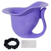Ihaapsi newborn potty with purple fish design for diaper free practice at home