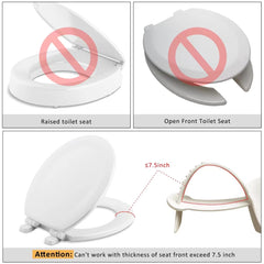 Ihaapsi Universal Urine Deflector side view demonstrates seat compatibility.