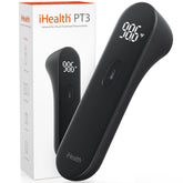 iHealth PT3 no-touch forehead thermometer shows quick, hygienic temperature checks from a safe distance