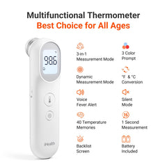 iHealth PT9L object temperature mode for surfaces and liquids.