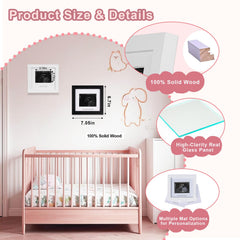 IHEIPYE ultrasound photo frame highlights a precious moment in the nursery.