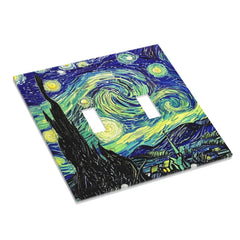 Ihsourgnitnem 2-gang switch cover for two switches with cohesive design
