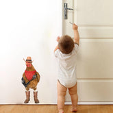 iinuu Cowboy Farm Chicken wall sticker adds playful rustic charm with easy peel-and-stick application.