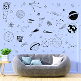 iinuu space planets wall decal planets for a playful nursery accent